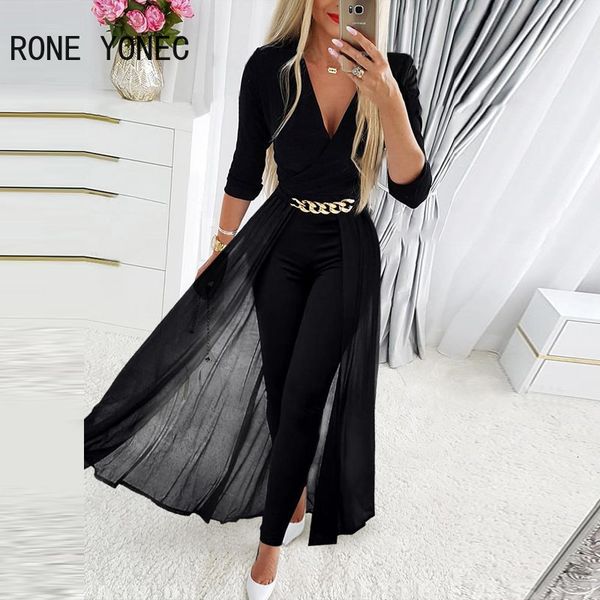 women's jumpsuits rompers women elegant deep v neck solid chain decoration mesh patchwork straight leg casual working jumpsuit 230831, Black;white
women's jumpsuits rompers women elegant deep v neck solid chain decoration mesh patchwork straight leg casual working jumpsuit 230831, Black;white