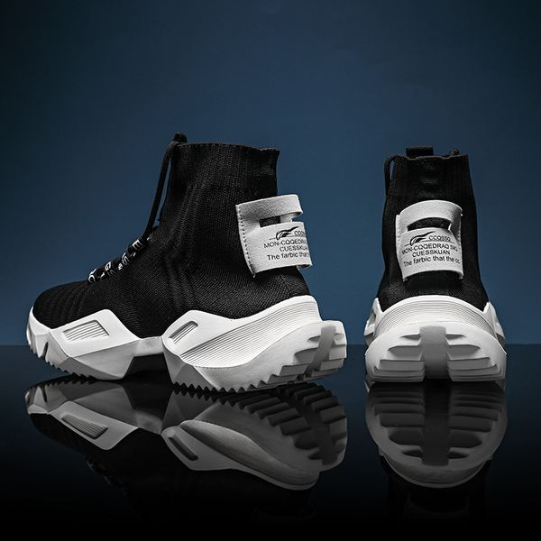 dress shoes men fashion casual high male sneakers trend flying cover foot breathable socks sports running heightening 230830, Black
dress shoes men fashion casual high male sneakers trend flying cover foot breathable socks sports running heightening 230830, Black