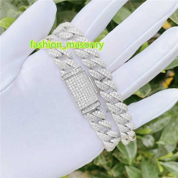 12mm white gold plated cuban link necklace vvs moissanite diamond custom cuban chain necklace, Silver
12mm white gold plated cuban link necklace vvs moissanite diamond custom cuban chain necklace, Silver