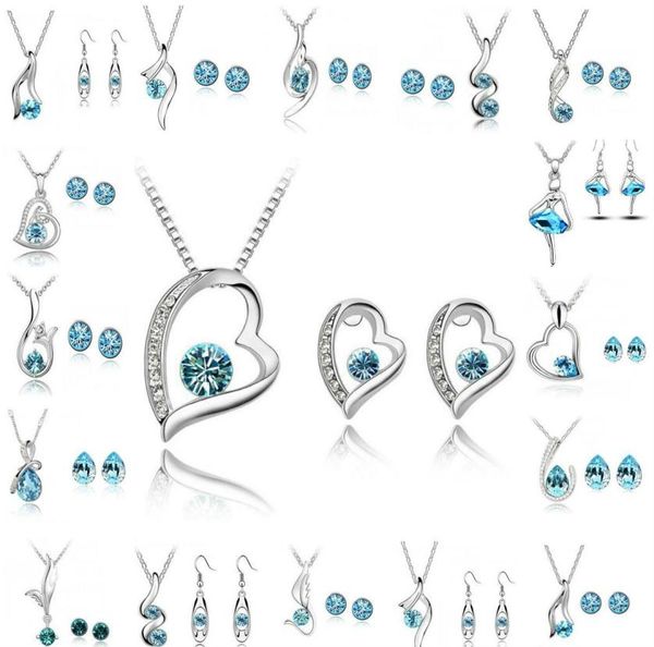 bridesmaid jewelry set wedding earrings rovski silver crystal jewelry long necklace gift set indian african jewellery party jewelry sets3835
bridesmaid jewelry set wedding earrings rovski silver crystal jewelry long necklace gift set indian african jewellery party jewelry sets3835