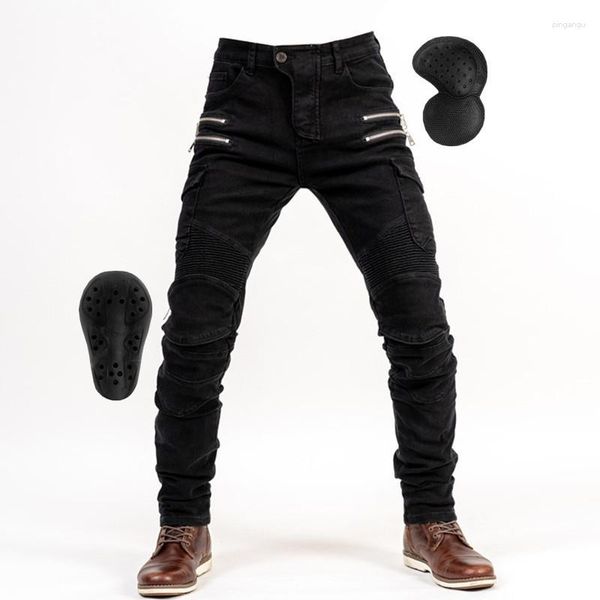 men's jeans four seasons casual men zipper riding motorcycle racing classic collection protecitive pants detachable pads clothing, Blue
men's jeans four seasons casual men zipper riding motorcycle racing classic collection protecitive pants detachable pads clothing, Blue