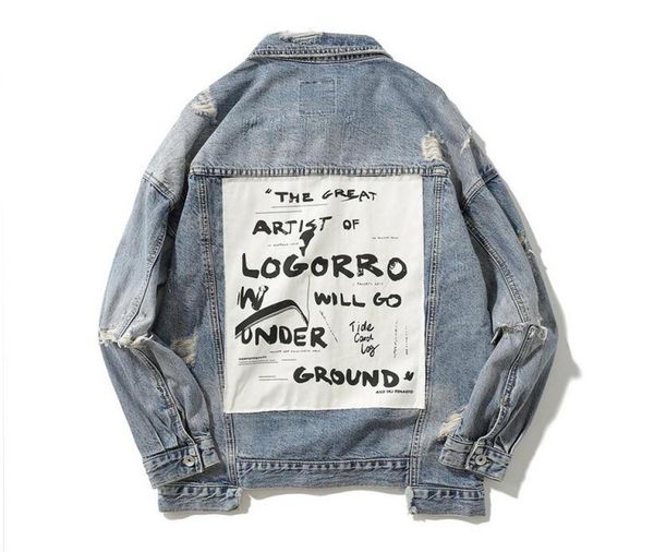 hip hop patchwork ripped denim jackets mens casual designer distressed jeans jacket coat streetwear fashion male 14d417591683, Black;brown
hip hop patchwork ripped denim jackets mens casual designer distressed jeans jacket coat streetwear fashion male 14d417591683, Black;brown