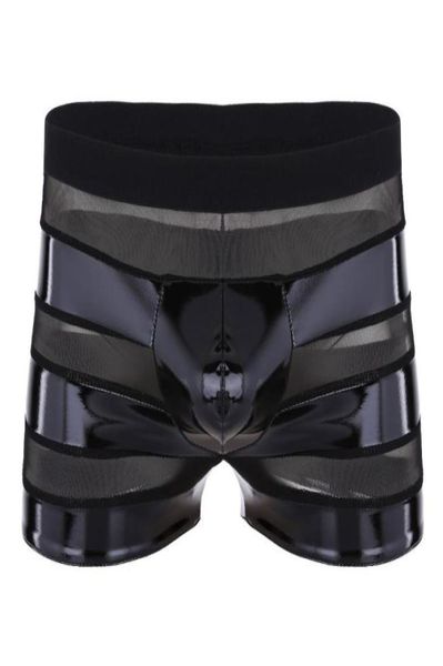 underpants mens erotic lingerie leather underwear wetlook faux mesh patchwork stripe low rise boxer briefs gay panties1302695, Black;white
underpants mens erotic lingerie leather underwear wetlook faux mesh patchwork stripe low rise boxer briefs gay panties1302695, Black;white