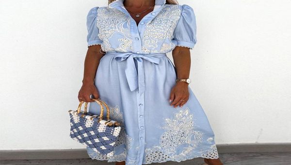 summer embroidery print long dress women 2021 elegant puff sleeve lace party dress button ladies tieup belted shirt dress4312885, Black;gray
summer embroidery print long dress women 2021 elegant puff sleeve lace party dress button ladies tieup belted shirt dress4312885, Black;gray