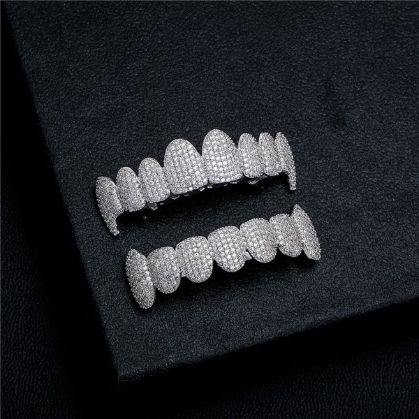 micro paved zircon hip hop braces vampire teeth grillz fangs halloween jewelry gift, Black
micro paved zircon hip hop braces vampire teeth grillz fangs halloween jewelry gift, Black