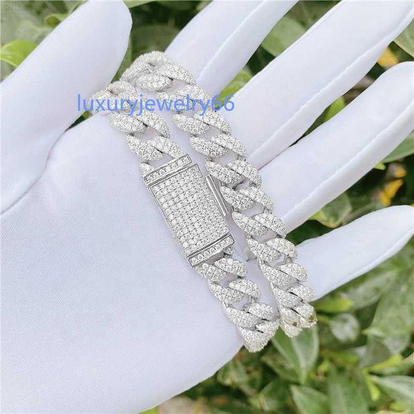 12mm white gold plated cuban link necklace vvs moissanite diamond custom cuban chain necklace, Silver
12mm white gold plated cuban link necklace vvs moissanite diamond custom cuban chain necklace, Silver