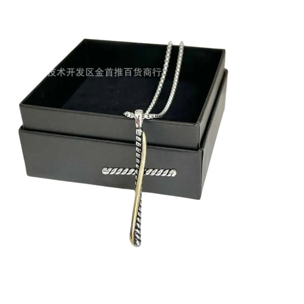 designer dy necklace luxury cross necklace small twisted thread colored pendant accessories jewelry high-end fashion romantic valentine', Silver
designer dy necklace luxury cross necklace small twisted thread colored pendant accessories jewelry high-end fashion romantic valentine', Silver