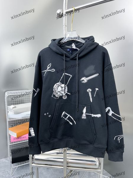 xinxinbuy men women designer sweatshirt paris tool pattern embroidery green gray blue black white yellow s-xl, Black;brown
xinxinbuy men women designer sweatshirt paris tool pattern embroidery green gray blue black white yellow s-xl, Black;brown