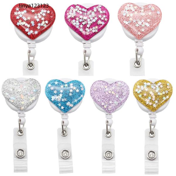 10 pcs/lot fashion key rings office supply heart shape star paillette id name card holder retractable badge reels for nurse doctor work acce, Slivery;golden
10 pcs/lot fashion key rings office supply heart shape star paillette id name card holder retractable badge reels for nurse doctor work acce, Slivery;golden