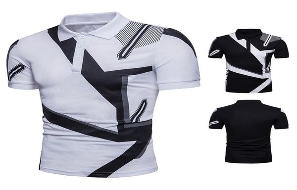 new summer polos black white geometry printing shirts cotton short sleeve slim fit casual tees for men9320416, White;black
new summer polos black white geometry printing shirts cotton short sleeve slim fit casual tees for men9320416, White;black