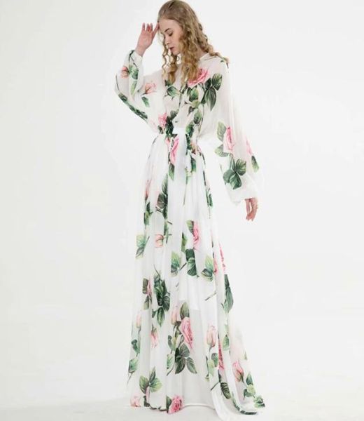 women039s runway dresses o neck long sleeves floral printed lace up elegant maxi design casual dress vestidos8530418, Black
women039s runway dresses o neck long sleeves floral printed lace up elegant maxi design casual dress vestidos8530418, Black