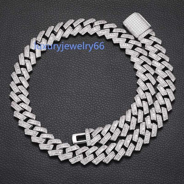trend hiphop jewelry custom length 16mm gold plated copper baguette cz diamond cuban link bracelet chain necklace, Silver
trend hiphop jewelry custom length 16mm gold plated copper baguette cz diamond cuban link bracelet chain necklace, Silver