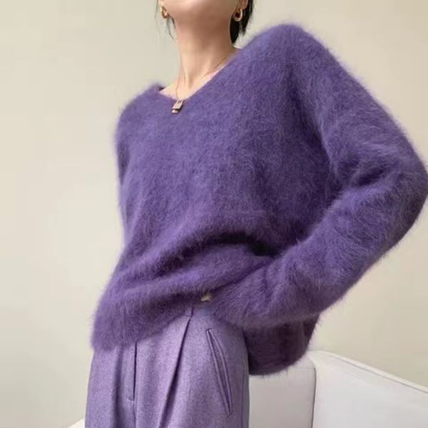 women's sweaters autumn and winter 2023 fluffy lazy wind sweater jz139 230831, White;black
women's sweaters autumn and winter 2023 fluffy lazy wind sweater jz139 230831, White;black