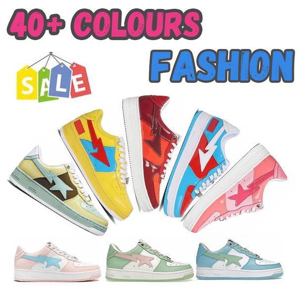 2023 designer shoes men women bap outdoor trainers leather shark sax pink jogging walking star shoe designer sneakers 36-45 size colourful c, Black
2023 designer shoes men women bap outdoor trainers leather shark sax pink jogging walking star shoe designer sneakers 36-45 size colourful c, Black