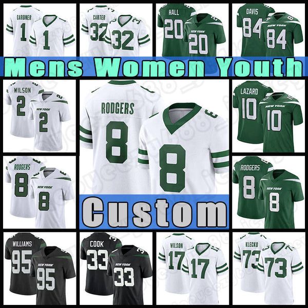 8 aaron rodgers football jerseys sauce gardner 2 zach wilson jetes garrett wilson new yorks dalvin cook joe namath quinnen williams allen la, Black;red
8 aaron rodgers football jerseys sauce gardner 2 zach wilson jetes garrett wilson new yorks dalvin cook joe namath quinnen williams allen la, Black;red