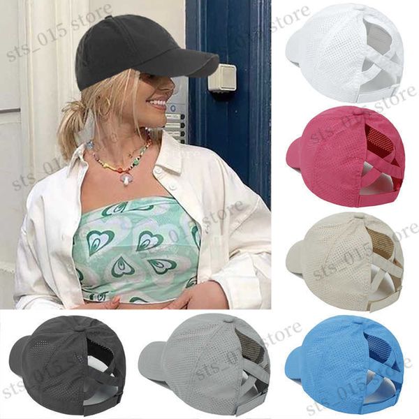 ball caps spring summer sun cap lady ponytail baseball caps women criss cross messy breathable outdoor sports ponycap trucker hats t230425, Blue;gray
ball caps spring summer sun cap lady ponytail baseball caps women criss cross messy breathable outdoor sports ponycap trucker hats t230425, Blue;gray