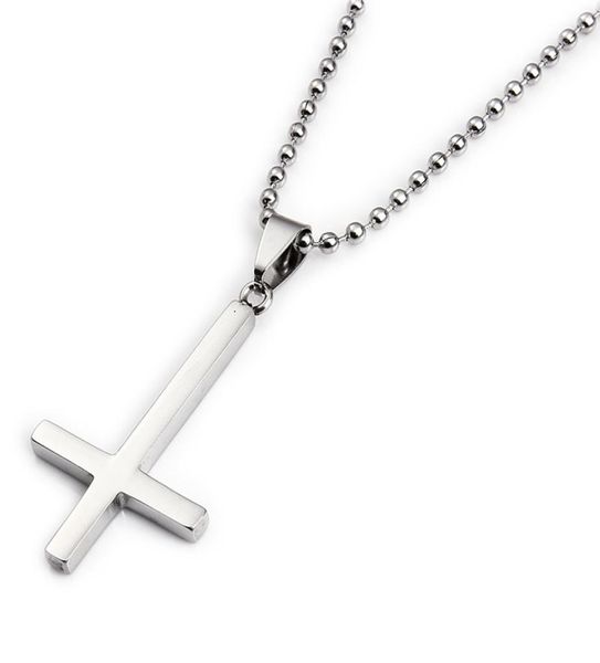 new arrivals religious inverted cross charms necklaces stainless steel thin beaded chain cross pendant necklaces god jewelry7791072, Silver
new arrivals religious inverted cross charms necklaces stainless steel thin beaded chain cross pendant necklaces god jewelry7791072, Silver