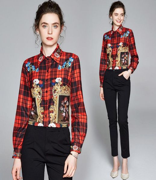 spring summer fall runway vintage plaid floral print collar button front long sleeve women ladies casual office ol stylish sh3955268, White
spring summer fall runway vintage plaid floral print collar button front long sleeve women ladies casual office ol stylish sh3955268, White