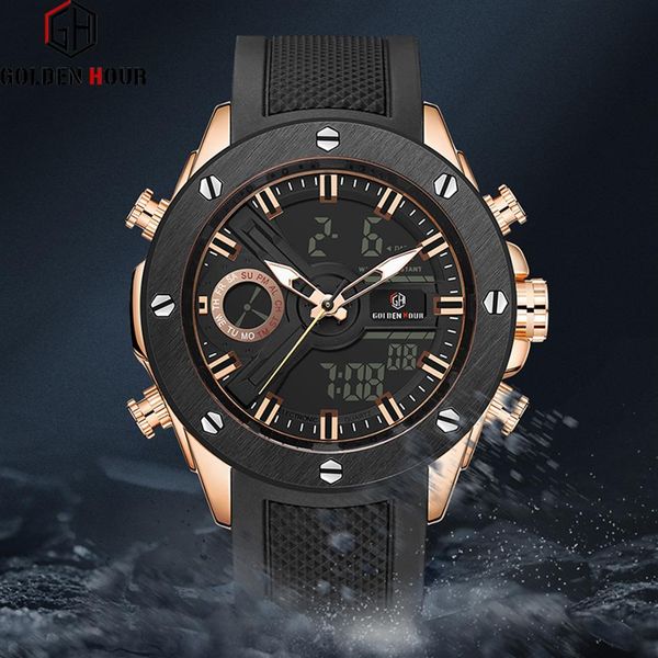 reloj hombre goldenhour fashion sport men watch erkek kol saati automatic digital army military man watch relogio masculino276b, Slivery;brown
reloj hombre goldenhour fashion sport men watch erkek kol saati automatic digital army military man watch relogio masculino276b, Slivery;brown