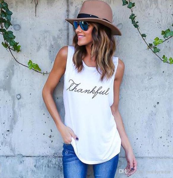 women thankful letters tank long sleeveless tshirts solid casual loose tees vests2043227, Black;white
women thankful letters tank long sleeveless tshirts solid casual loose tees vests2043227, Black;white