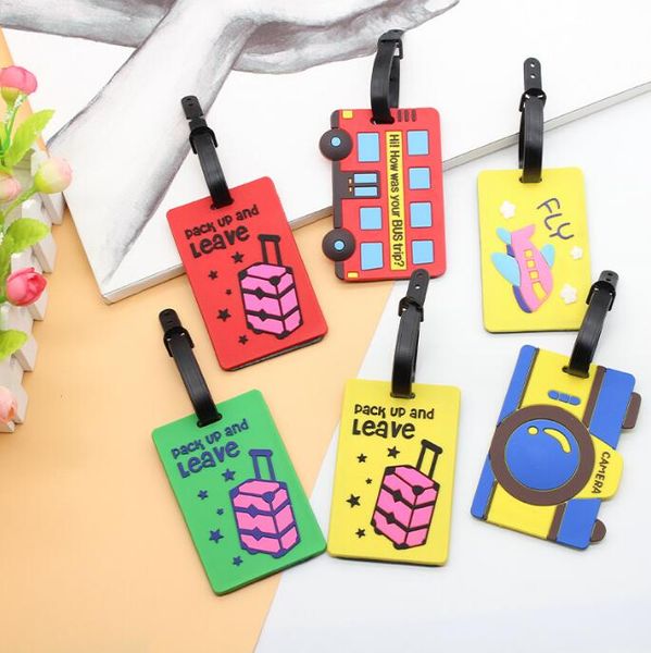 cute silicon luggage tags suitcase id address holder baggage tag portable label travel accessories luggage tag, Black
cute silicon luggage tags suitcase id address holder baggage tag portable label travel accessories luggage tag, Black