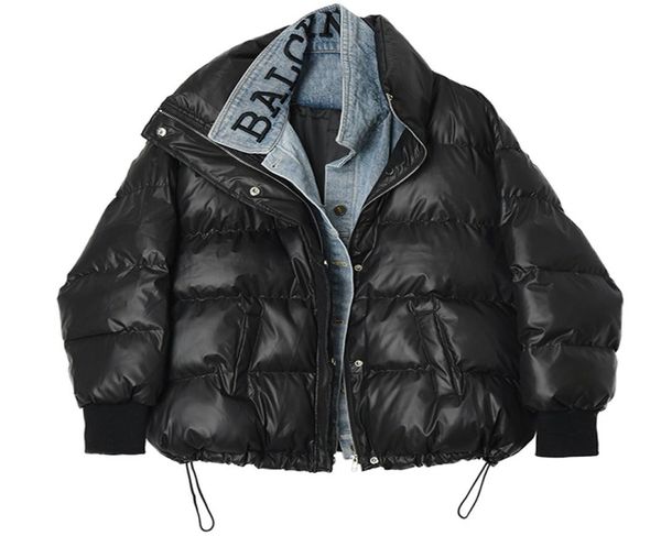 2021 new women039s winter european fashion denim jeans patchwork down cottonpadded loose casual parka coat casacos smlxl4732391, Black
2021 new women039s winter european fashion denim jeans patchwork down cottonpadded loose casual parka coat casacos smlxl4732391, Black