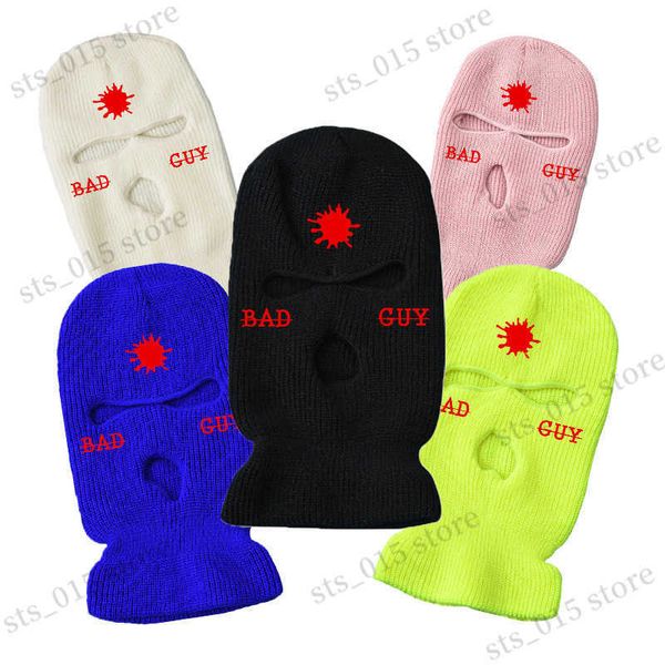 beanie/skull caps 3-hole winter warm ski mask hats knit full face cover balaclava bonnet halloween letter embroidery beanies riding caps t23, Blue;gray
beanie/skull caps 3-hole winter warm ski mask hats knit full face cover balaclava bonnet halloween letter embroidery beanies riding caps t23, Blue;gray