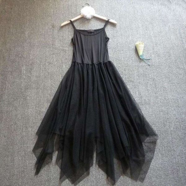 spring and summer irregular sweaters net dress fairy long with fishtail skirt straps bottoming sweater vest, White;black
spring and summer irregular sweaters net dress fairy long with fishtail skirt straps bottoming sweater vest, White;black