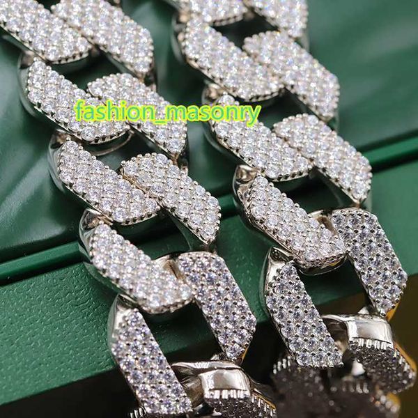 lightweight and suitable for everyday wear s925 silver moissanite diamond 3 rows 15mm 18mm necklace cuban link man chain
lightweight and suitable for everyday wear s925 silver moissanite diamond 3 rows 15mm 18mm necklace cuban link man chain