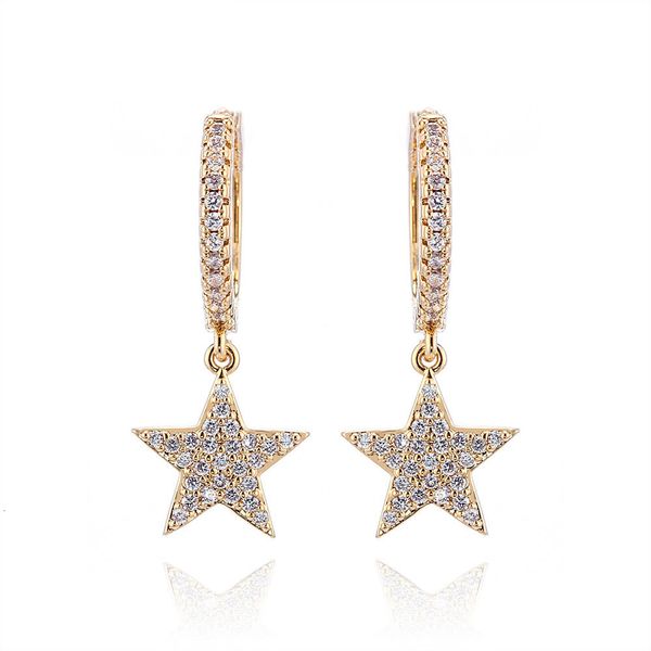 stud sipengjel fashion shiny zircon crystal dangle hoop earrings for women punk geometric star pendant 2023 jewelry 230830, Golden;silver
stud sipengjel fashion shiny zircon crystal dangle hoop earrings for women punk geometric star pendant 2023 jewelry 230830, Golden;silver