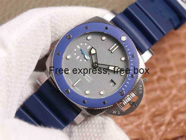 aaaaa vsvsf 42mm pam959 automatic movement mens watch blue ceramic bezel gray dial rubber edition luxury men watches 959, Slivery;brown
aaaaa vsvsf 42mm pam959 automatic movement mens watch blue ceramic bezel gray dial rubber edition luxury men watches 959, Slivery;brown