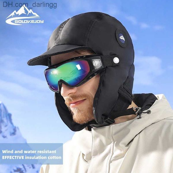 ski goggles outdoor ski thunderbolt hat winter men and women riding goggles plus down warm flight cap windproof waterproof q230831
ski goggles outdoor ski thunderbolt hat winter men and women riding goggles plus down warm flight cap windproof waterproof q230831