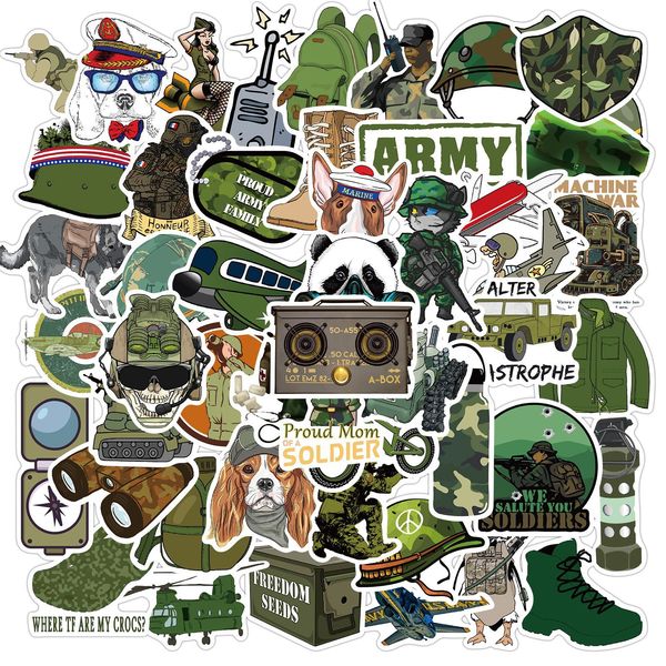 50pcs cartoon army stickers waterproof vinyl stickers non-random for car bike luggage lapskateboard scrapbook water bottle decal
50pcs cartoon army stickers waterproof vinyl stickers non-random for car bike luggage lapskateboard scrapbook water bottle decal