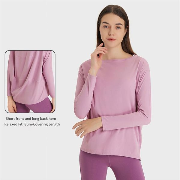 l 010 back in action long sleeve shirt yoga relaxed fit sweatshirts t-shirts casual shirts327p
l 010 back in action long sleeve shirt yoga relaxed fit sweatshirts t-shirts casual shirts327p