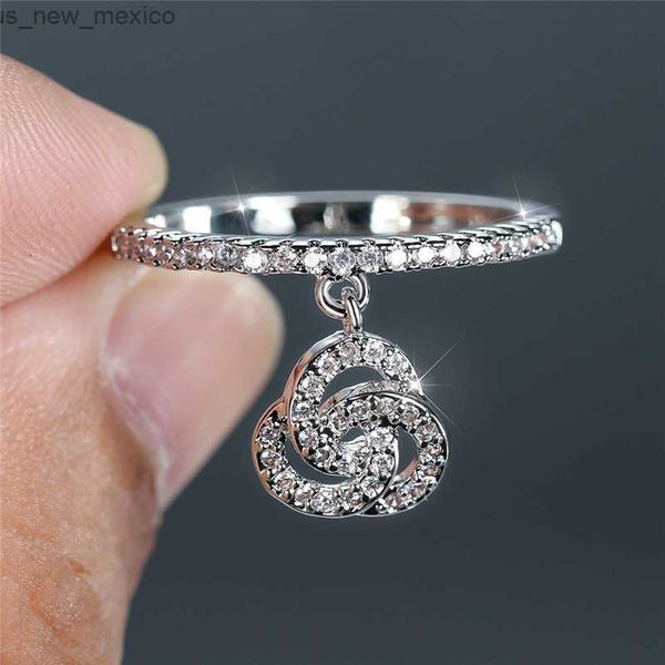 band rings white small stone ring charm gold silver color wedding ring geometric round circle crossed pendant rings for women r230831 
band rings white small stone ring charm gold silver color wedding ring geometric round circle crossed pendant rings for women r230831