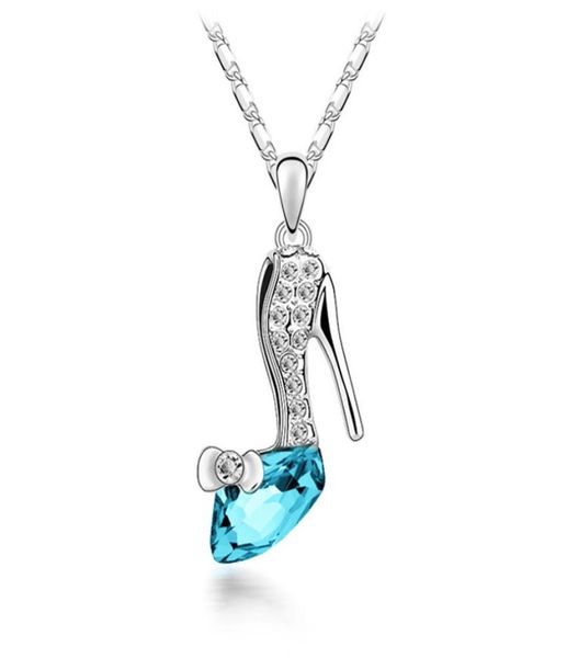 wholesale crystal high-heeled shoes pendant necklace made with crystals from rovski women's gift 329601, Silver
wholesale crystal high-heeled shoes pendant necklace made with crystals from rovski women's gift 329601, Silver