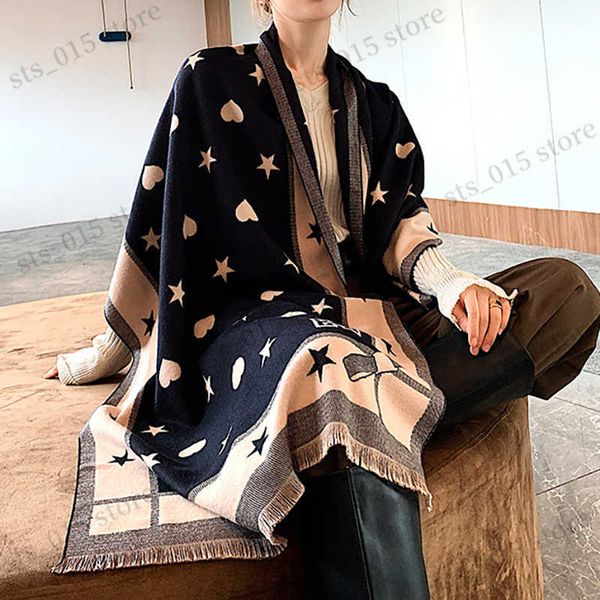 shawls 2022 winter scarf lady fashion warm shawl female cashmere women scarves blanket bandana pashmina thick foulard t230901, Blue;gray
shawls 2022 winter scarf lady fashion warm shawl female cashmere women scarves blanket bandana pashmina thick foulard t230901, Blue;gray