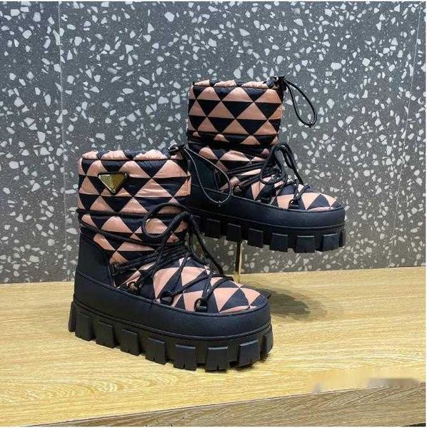 nylon plaque ankle ski snow boots slip-on chunky bootie round toe moon boot women's luxury designer fashion lace up shoes factory footw, Black
nylon plaque ankle ski snow boots slip-on chunky bootie round toe moon boot women's luxury designer fashion lace up shoes factory footw, Black