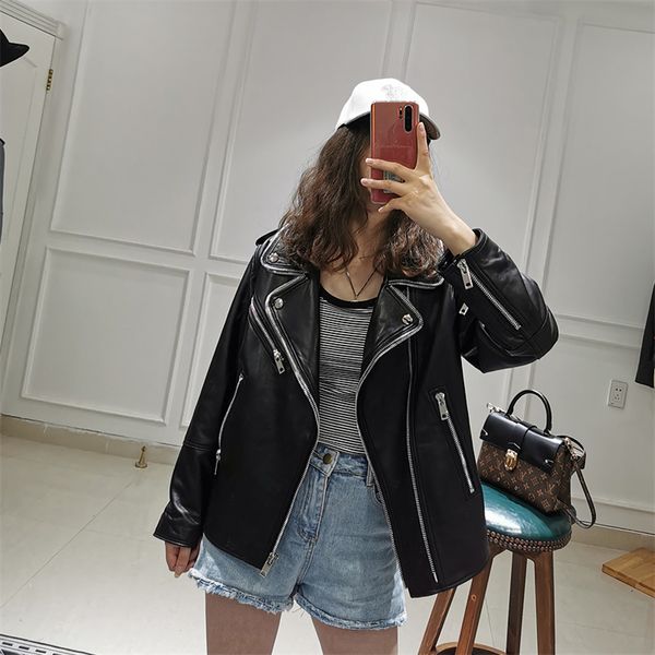 womens jackets sungtin women loose pu leather jacket black soft faux leather jacket street moto biker leather coat jacket lady casual outerw
womens jackets sungtin women loose pu leather jacket black soft faux leather jacket street moto biker leather coat jacket lady casual outerw