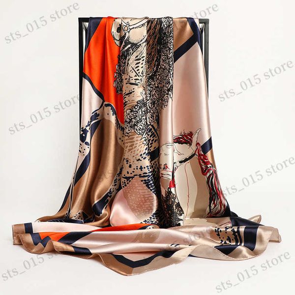 scarves 2021 fashion kerchief silk satin neck scarf for women print hijab scarfs female 90x90cm square shawls and wraps scarves for lady t23, Blue;gray
scarves 2021 fashion kerchief silk satin neck scarf for women print hijab scarfs female 90x90cm square shawls and wraps scarves for lady t23, Blue;gray