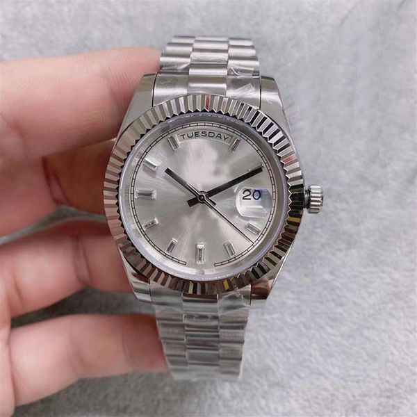 u1 men watch automatic movement double date gray dial 316 stainless band male watch268a, Slivery;brown
u1 men watch automatic movement double date gray dial 316 stainless band male watch268a, Slivery;brown