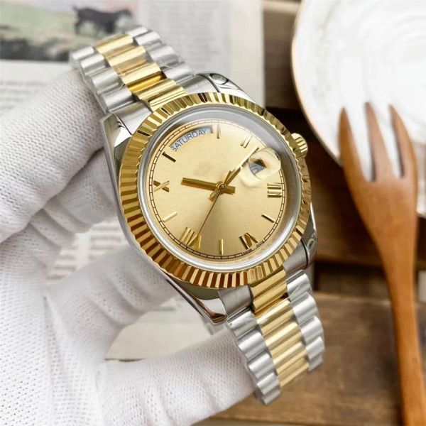mens women designer day date watch automatic mechanical watches 41mm sapphire waterproof 904l stainless steel montre de luxe business, Slivery;golden
mens women designer day date watch automatic mechanical watches 41mm sapphire waterproof 904l stainless steel montre de luxe business, Slivery;golden