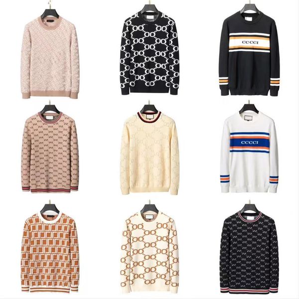 popular men's designer sweater letter embroidery winter and autumn sweater round neck sweater long sleeve pullover women's cashmer, White;black
popular men's designer sweater letter embroidery winter and autumn sweater round neck sweater long sleeve pullover women's cashmer, White;black