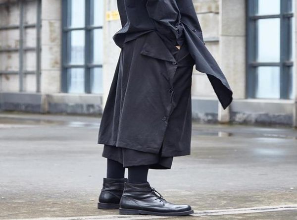 men039s pants men loose casual two style wear wide leg skirt trousers male japan streetwear hip hop punk gothic harem kimono9532957, Black
men039s pants men loose casual two style wear wide leg skirt trousers male japan streetwear hip hop punk gothic harem kimono9532957, Black