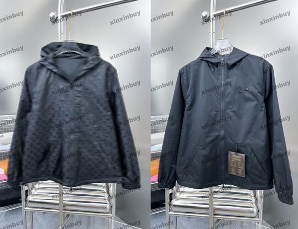 xinxinbuy men designer coat windproof double-sided jacket pin jacquard letter fabric long sleeve women gray black white m-2xl, Black;brown
xinxinbuy men designer coat windproof double-sided jacket pin jacquard letter fabric long sleeve women gray black white m-2xl, Black;brown