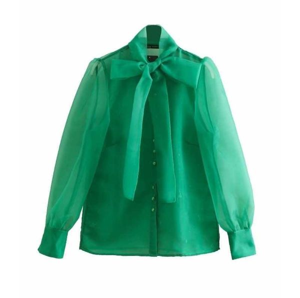 high street bow collar transparent organza green smock shirt blouses women long sleeve buttons blusas chemise ls3233 q1905207573036, White
high street bow collar transparent organza green smock shirt blouses women long sleeve buttons blusas chemise ls3233 q1905207573036, White