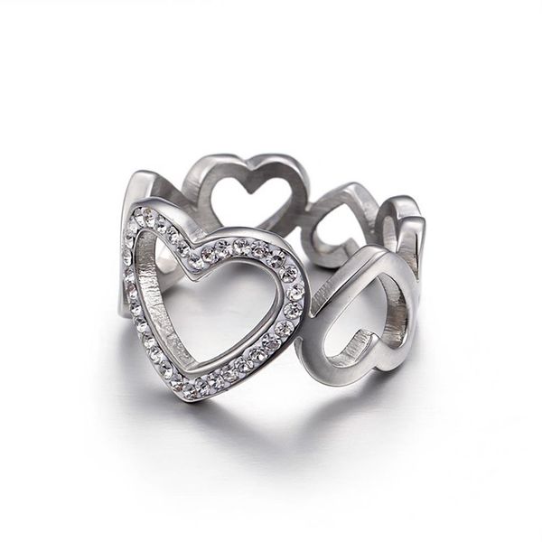 fashion gold silver plated wide bands ring version stainless hollow heart love women rings quality jewelry214r
fashion gold silver plated wide bands ring version stainless hollow heart love women rings quality jewelry214r