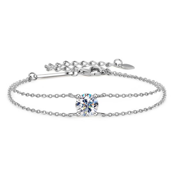 designer 2023 new four-claw mosan diamond bracelet light luxury versatile 925 sterling silver hand jewelry wholesale tide collocation access, Black
designer 2023 new four-claw mosan diamond bracelet light luxury versatile 925 sterling silver hand jewelry wholesale tide collocation access, Black