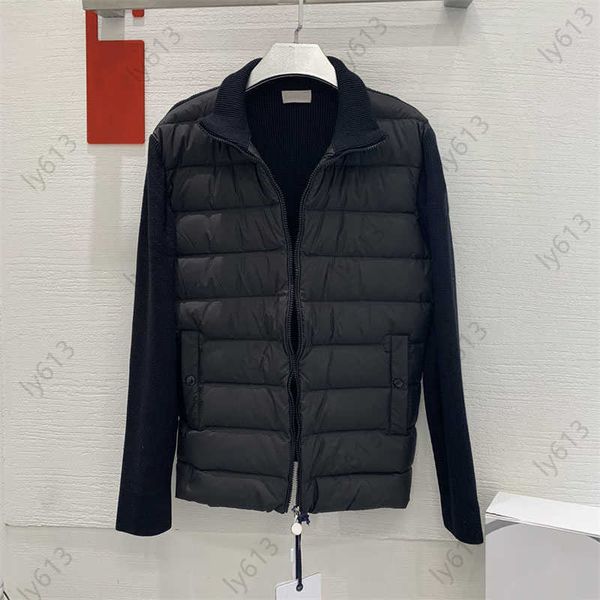 monclears jacket zip up feather puffer jackets trimmed letter patchwork down wool long sleeve cardigan small lapel mens jacket designer clot, Black
monclears jacket zip up feather puffer jackets trimmed letter patchwork down wool long sleeve cardigan small lapel mens jacket designer clot, Black