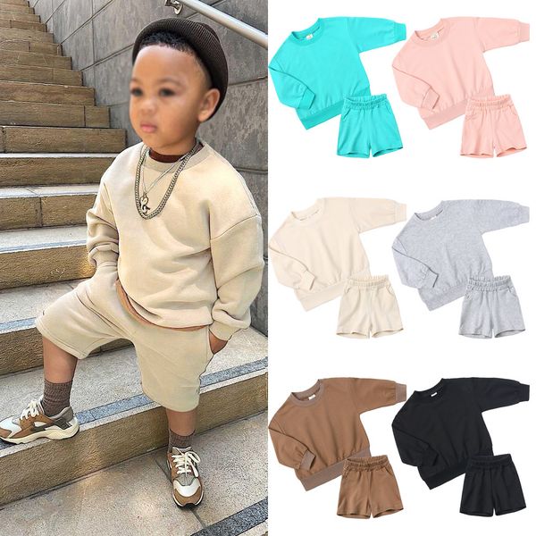 clothing sets autumn children kids outfits suits solid long sleeve thin sweatshirt cotton shorts baby clothes boys girls tracksuit sets 2308, White
clothing sets autumn children kids outfits suits solid long sleeve thin sweatshirt cotton shorts baby clothes boys girls tracksuit sets 2308, White